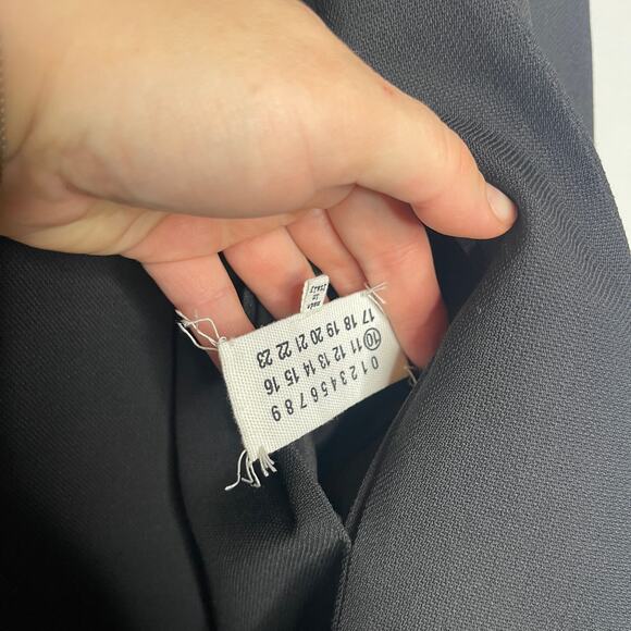 Maison Margiela Black Wool Minimal Open Blazer jacket Sz 54 US 44 - Picture 7 of 13